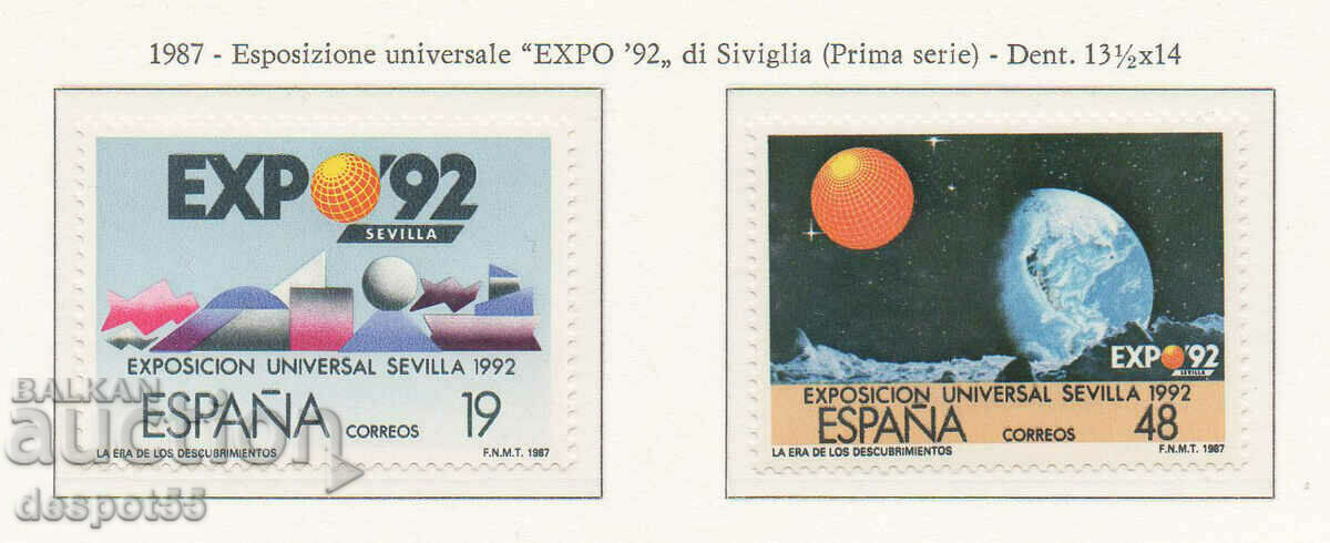 1987. Spania. EXPO `92, Sevilla.