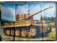 Плакат, постер - Panzer Tank & Tigre I-Aufs.  1944г.