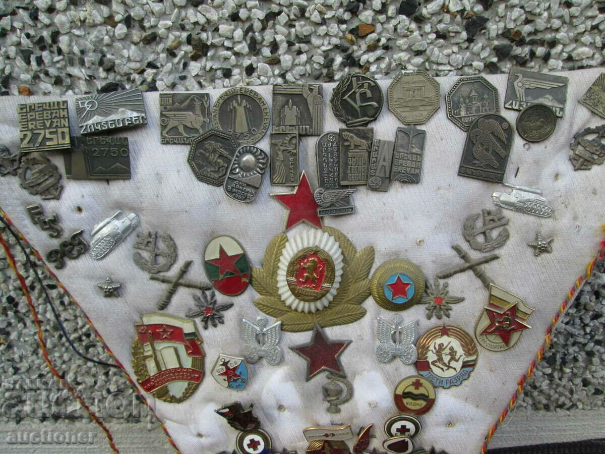 LOT OF OLD BADGES, BADGES AND MONOGRAMS - 5 LOT OF OLD BADGES, BADGES AND MONOGRAMS - 5