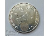 12 евро сребро Испания 2002 - сребърна монета #1