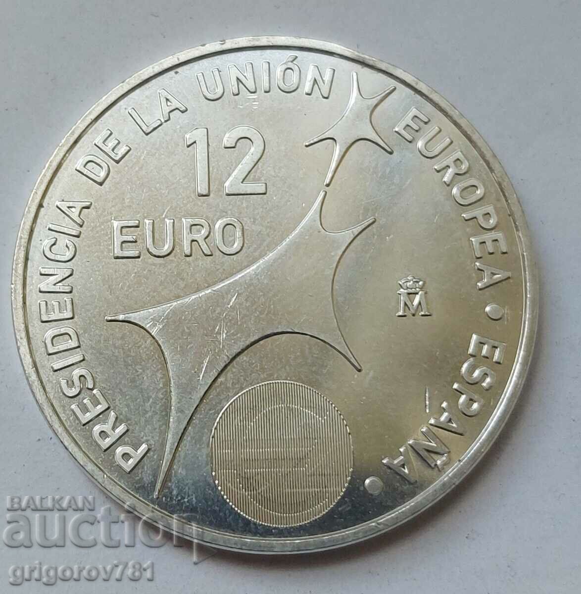 12 евро сребро Испания 2002 - сребърна монета #2