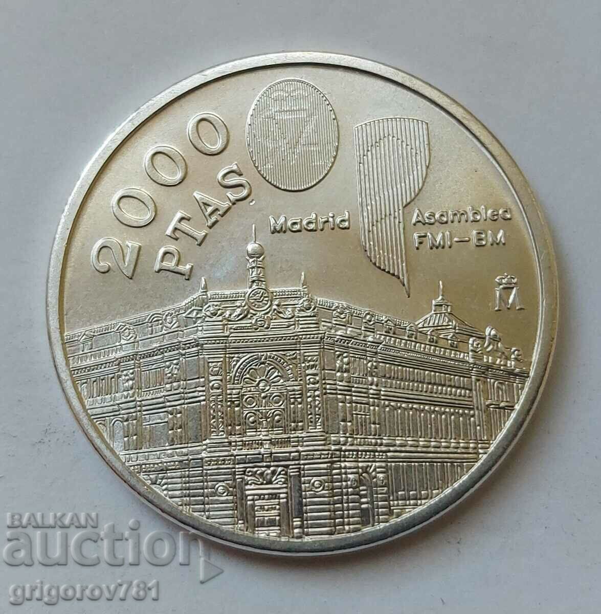 2000 Pesetas Silver Spain 1994 - Silver Coin #6