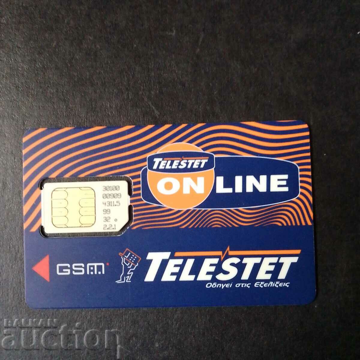 GSM КАРТА-TELESTET