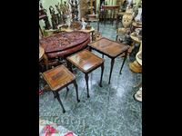A great set of antique English side tables