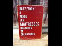 Inscripție din plăcuță metalică pentru îndrăgostiți amante limba franceză