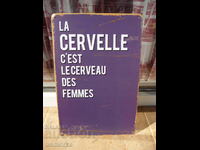 Placă de metal inscripție pentru creierul femeilor creier francez