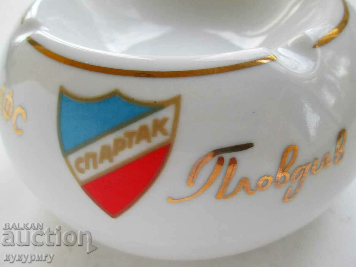 Стар Соц порцеланов пепелник ДФС СПАРТАК Пловдив - 7 Стар Соц порцеланов пепелник ДФС СПАРТАК Пловдив - 7