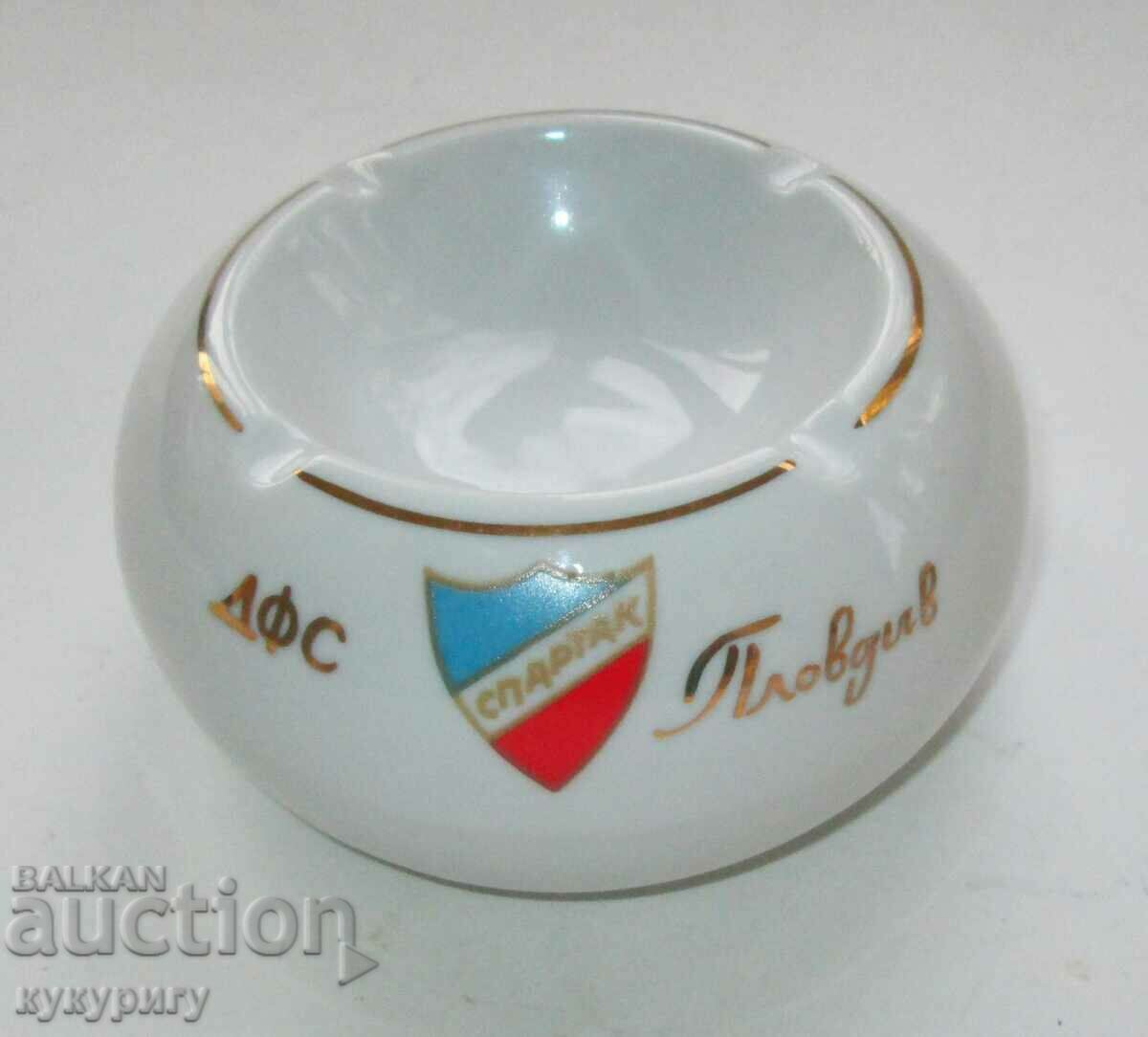 Star Sot porcelain ashtray DFS SPARTAK Plovdiv