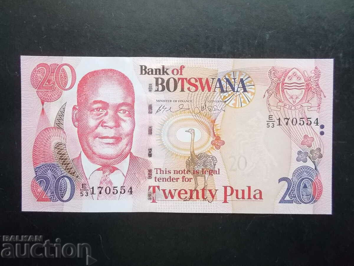 BOTSWANA, 20 pula, 2002, UNC BOTSWANA, 20 pula, 2002, UNC