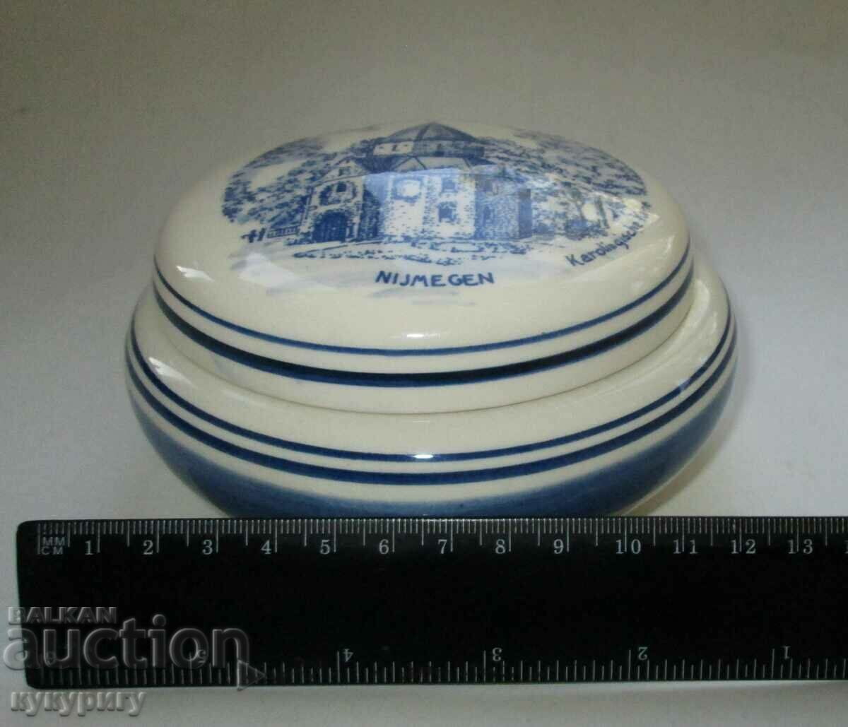 Old porcelain box box DELFT handmade - 6 Old porcelain box box DELFT handmade - 6
