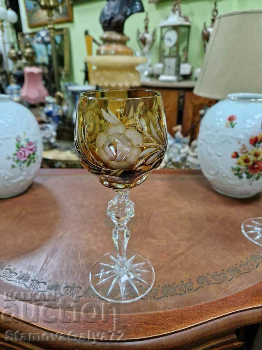 A superb antique set of Bohemia Czech crystal glasses - 7 A superb antique set of Bohemia Czech crystal glasses - 7