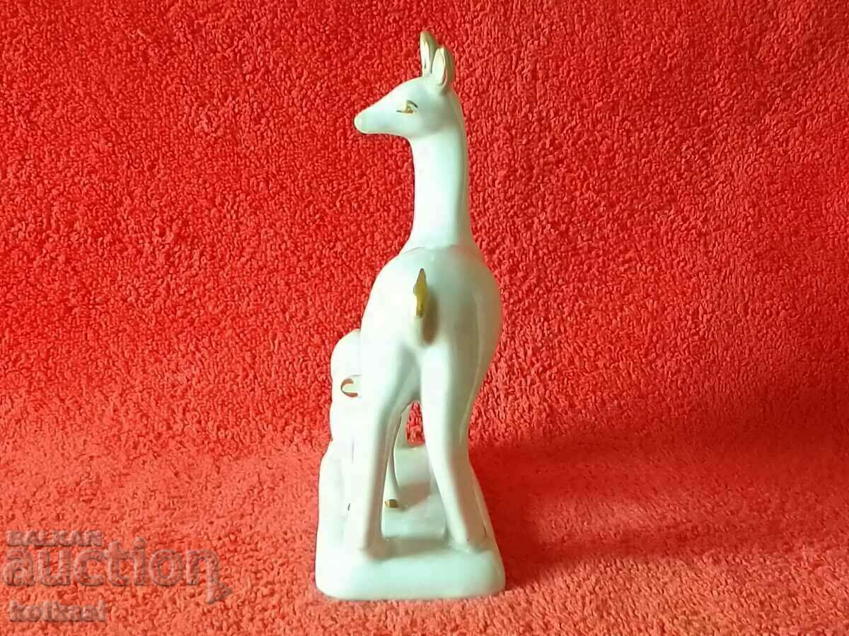 Delivery of Old porcelain figure Roe USSR Russia marked gilt Delivery of Old porcelain figure Roe USSR Russia marked gilt