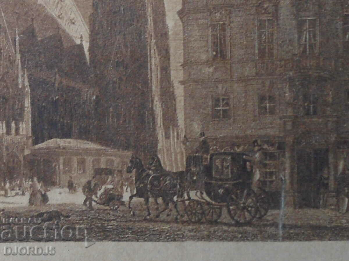 Delivery of Old lithograph, ST STEPHANSKIRCHE IN WIEN Delivery of Old lithograph, ST STEPHANSKIRCHE IN WIEN