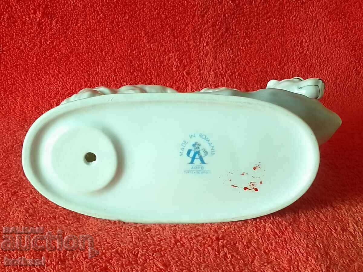 Old porcelain figure White Bear Romania ARPO gilding - 6 Old porcelain figure White Bear Romania ARPO gilding - 6