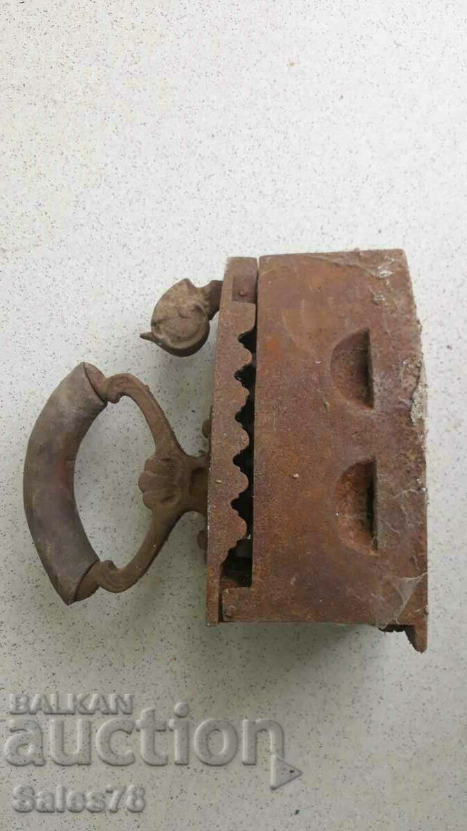 Old charcoal iron, interior, decor, decoration