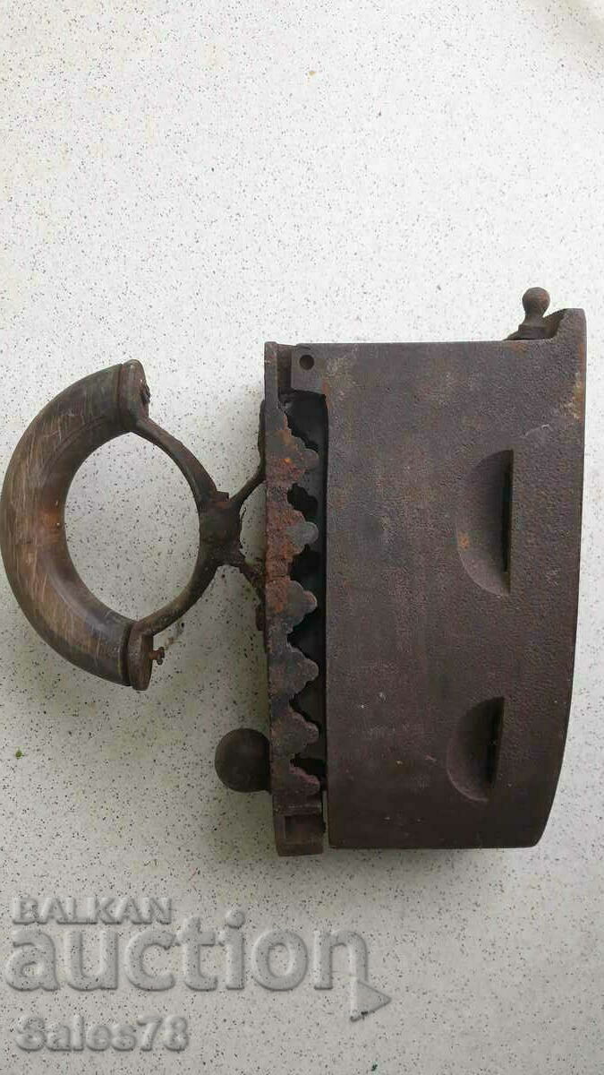 Old charcoal iron, interior, decor, decoration