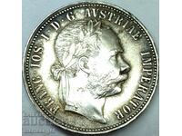 Австрия 1 флорин 1889 Франц Йозеф сребро