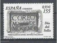 2001. Ισπανία. Ημέρα γραμματοσήμων.