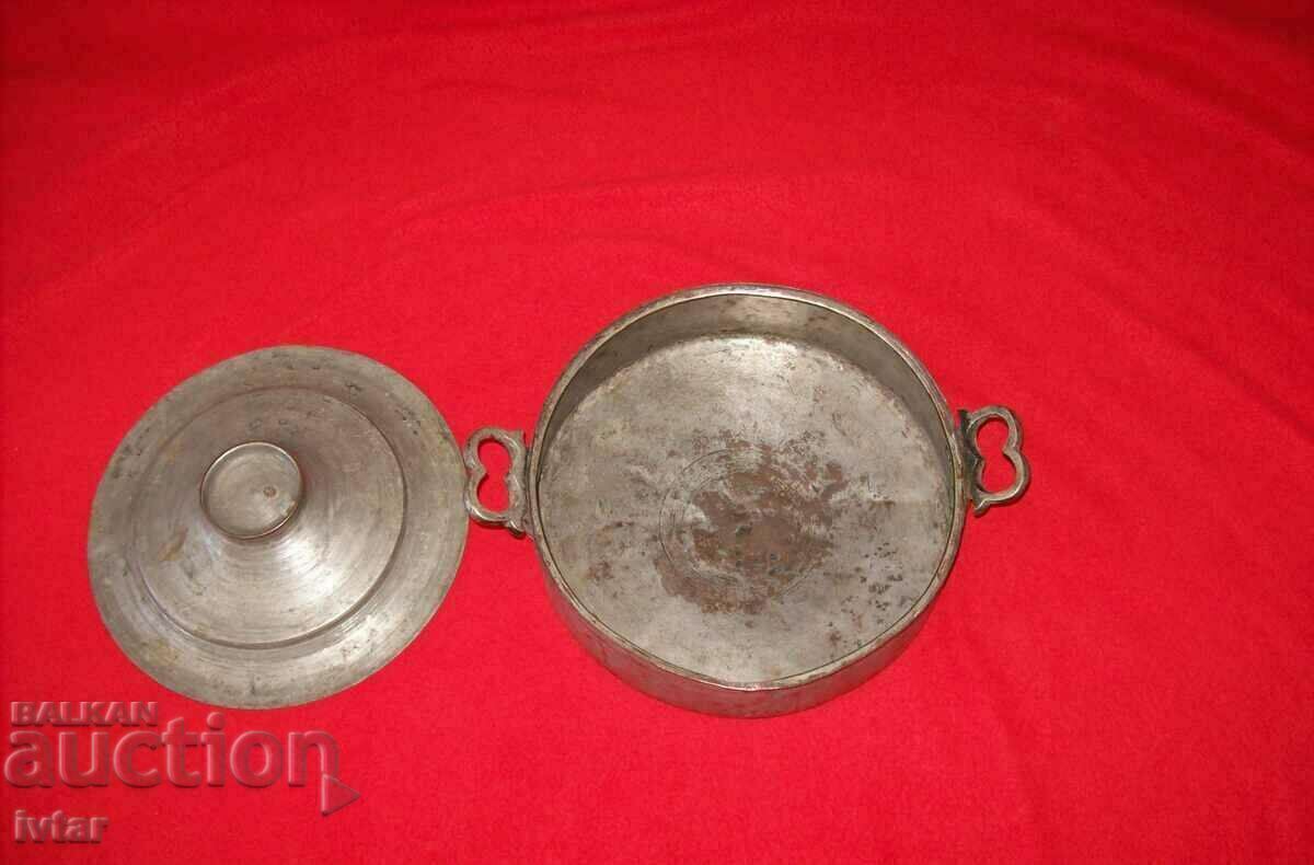 Auction Copper vessel, pot, kadaifnik - inscribed Auction Copper vessel, pot, kadaifnik - inscribed