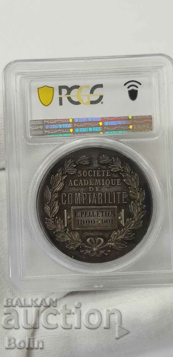 Delivery of SP 62 - Silver French Table Medal - 1901 Delivery of SP 62 - Silver French Table Medal - 1901