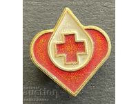 37305 Bulgaria semn donator de sânge BCHK Crucea Roșie