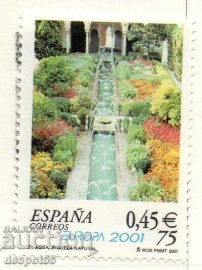 2001. Испания. ЕВРОПА - Вода, съкровището на природата.