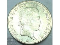 Австрия 1 флорин 1841 А - Вена Фердинанд сребро