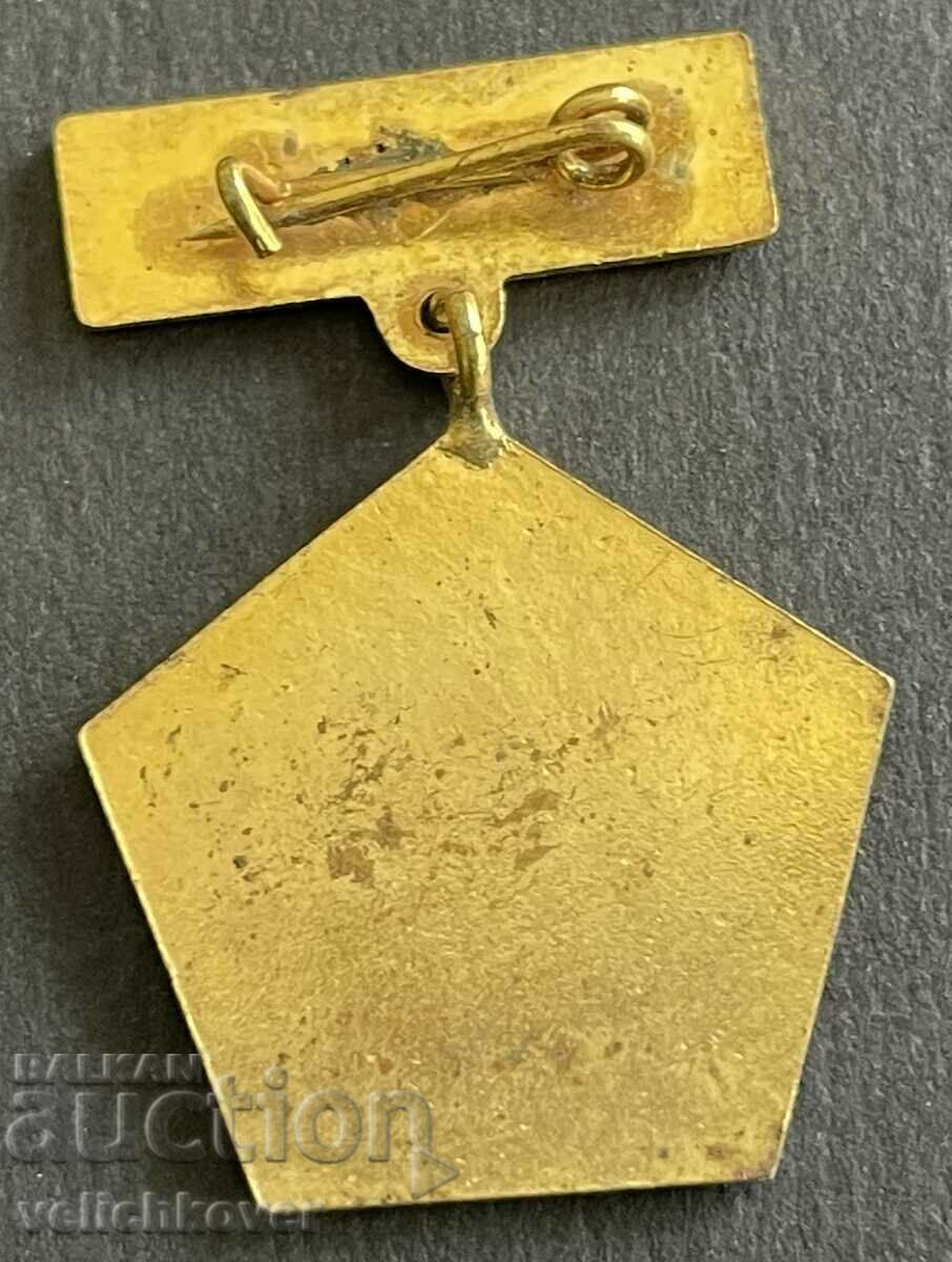 37317 Bulgaria sign Excellentnik company Rare metals enamel gilt with price 15.00 BGN | € 7.67 37317 Bulgaria sign Excellentnik company Rare metals enamel gilt with price 15.00 BGN | € 7.67