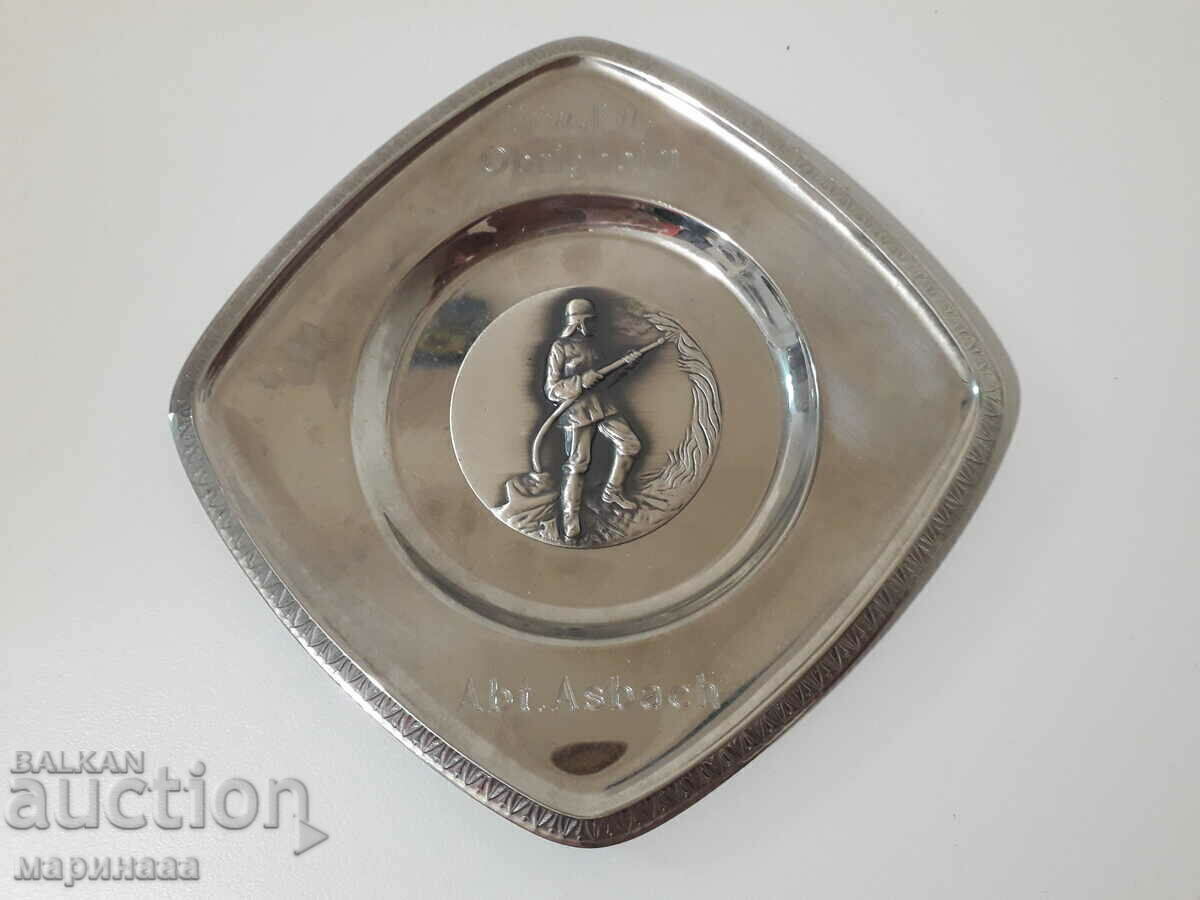 Firefighter Award Plaque. Germany - 6 Firefighter Award Plaque. Germany - 6