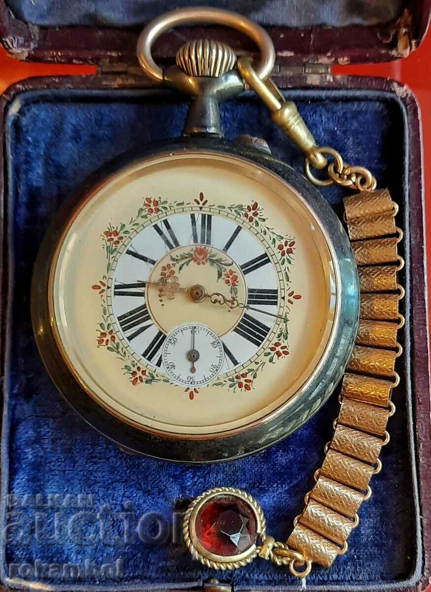 Ceas de buzunar elvețian antic de epocă