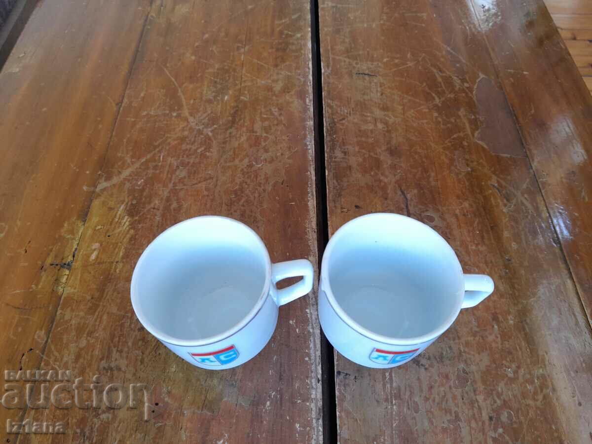 Auction Old Levski Spartak coffee cups Auction Old Levski Spartak coffee cups
