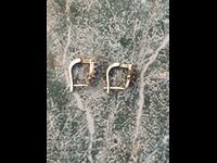 Ασημένια σκουλαρίκια Σκουλαρίκια με πέτρες