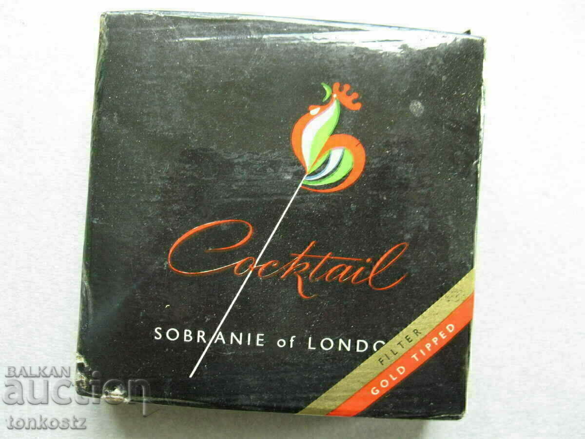 Cocktail Sobranie cigarette box complete for collection Cocktail Sobranie cigarette box complete for collection