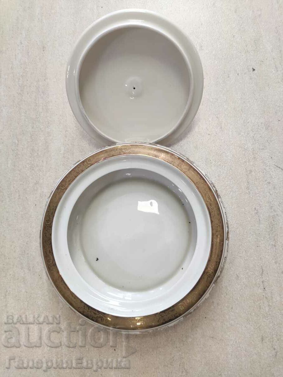 Auction Porcelain sugar bowl box Bavaria Auction Porcelain sugar bowl box Bavaria