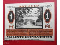 Банкнота-Германия-Шлезвиг-Холщайн-Маленте-1 марка 1920