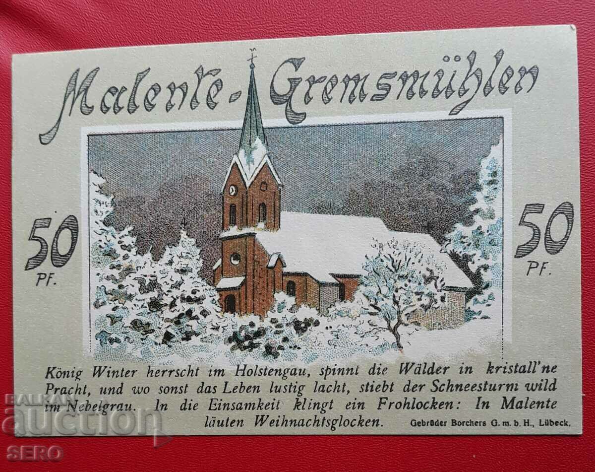 Τραπεζογραμμάτιο-Γερμανία-Σλέσβιχ-Χολστάιν-Μαλέντε-50 Pfennig 1921