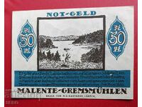 Банкнота-Германия-Шлезвиг-Холщайн-Маленте-50 пфенига 1920