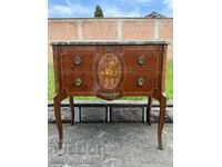 Beautiful vintage cabinet with marble top