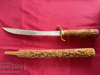 Beautiful old wood carving knife