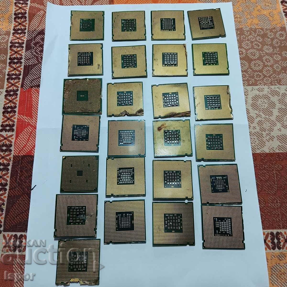 Gold-plated processors 25pcs /