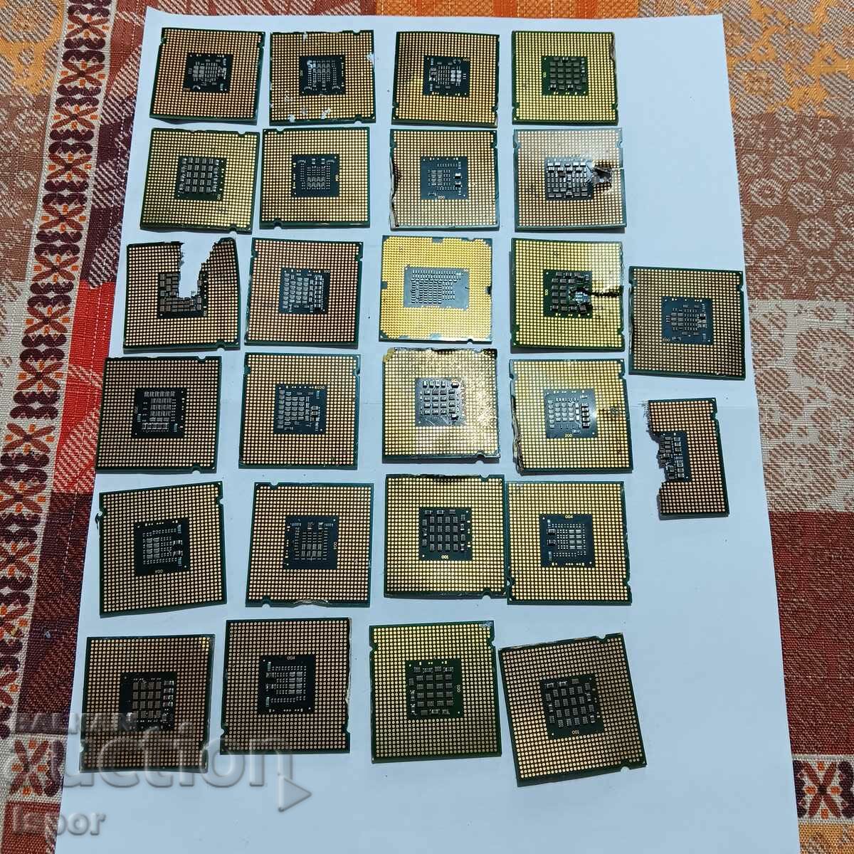 Gold-plated processors 25pcs //