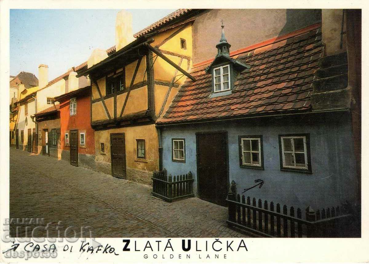 1991. Czechoslovakia. Franz Kafka's house in Prague.