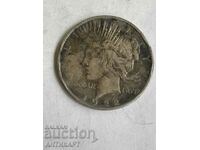 САЩ  един долар dollar сребърна монета 1922 с удари