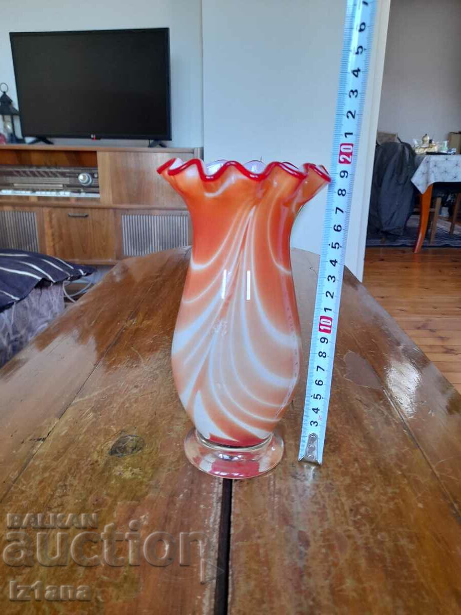 Auction  Old glass vase