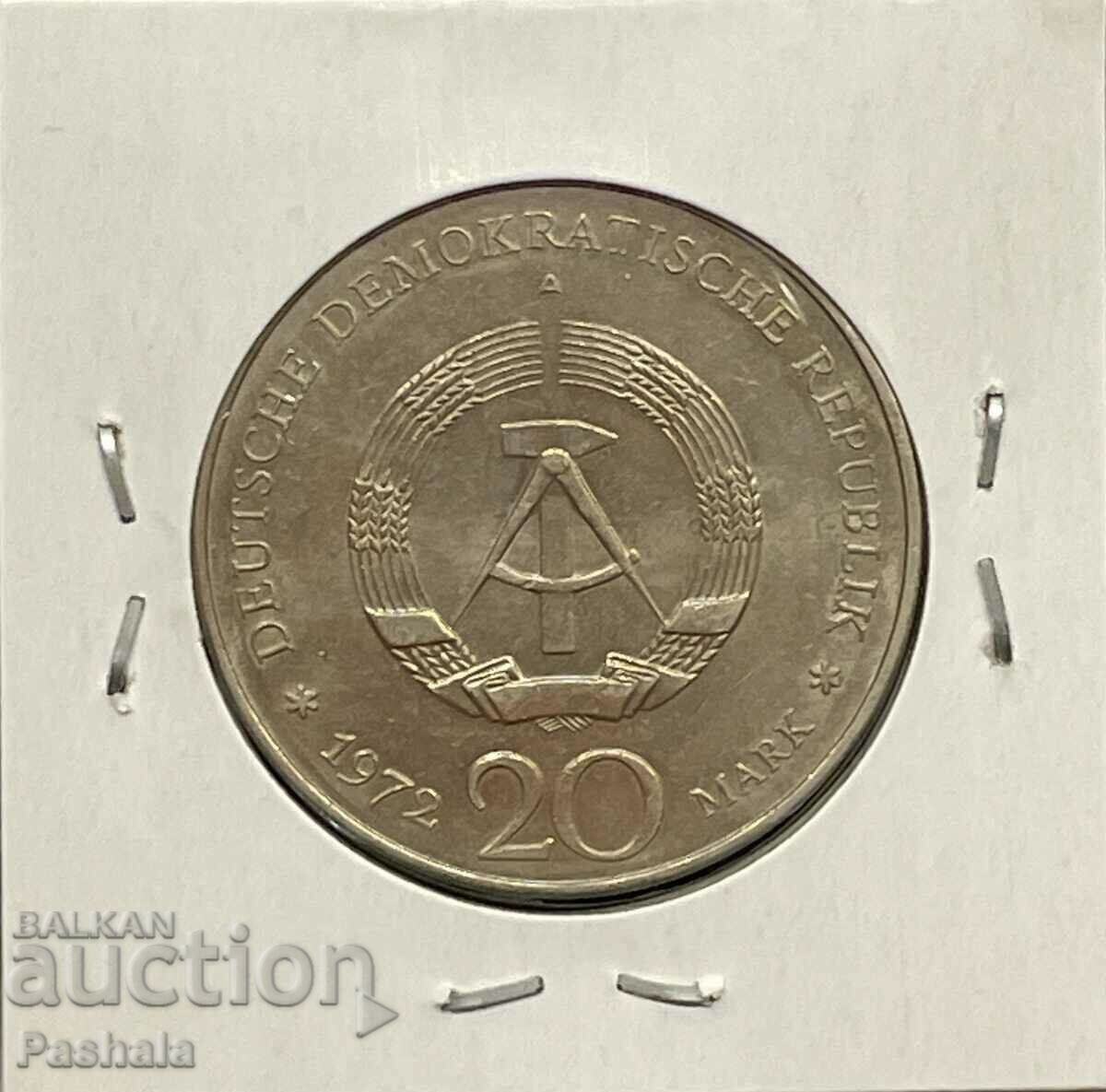 Germania 20 Marci 1972 RDG cu preț 10.00 BGN | € 5.11 Germania 20 Marci 1972 RDG cu preț 10.00 BGN | € 5.11