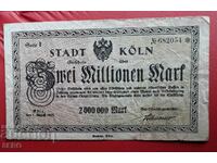 Банкнота-Германия-С.Рейн-Вестфалия-Кьолн-2 000 000 м. 1923