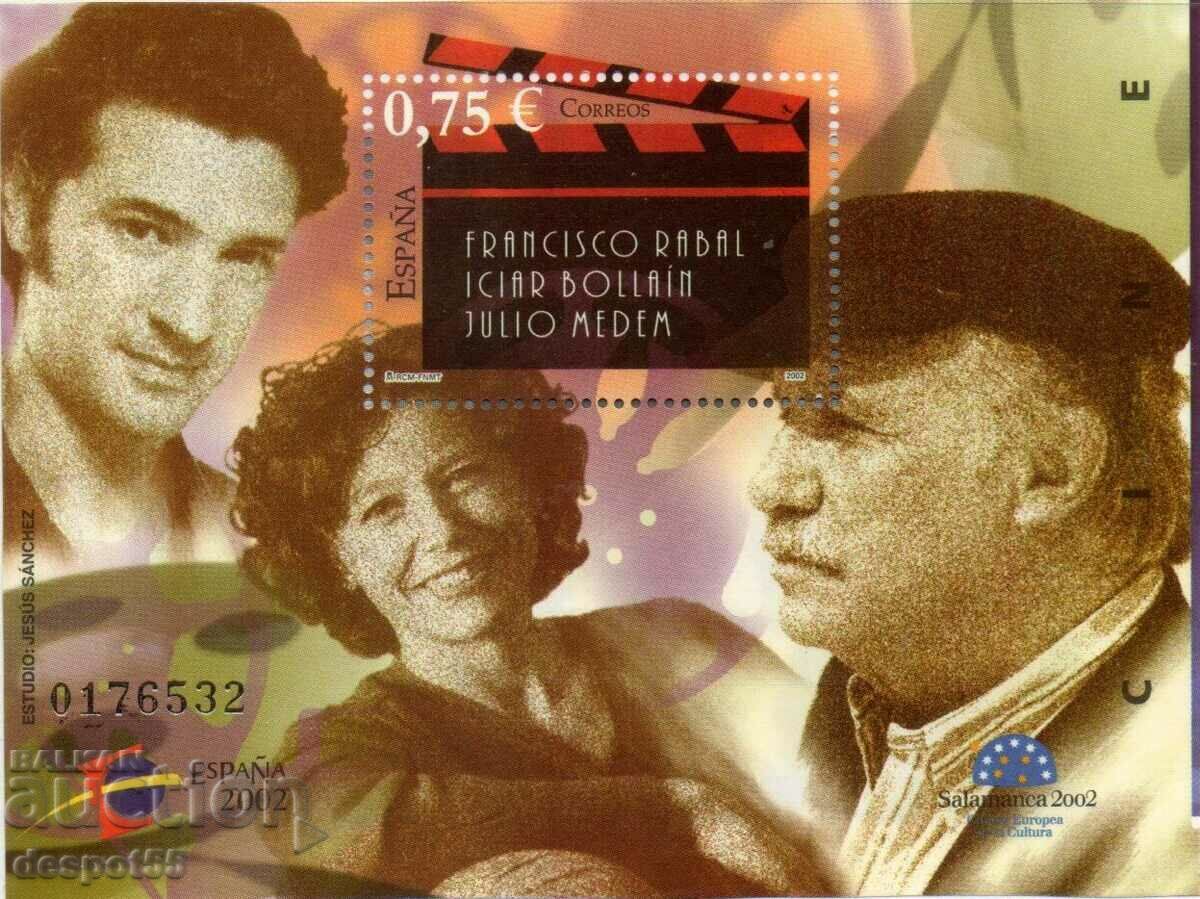 2002 Spain. Philatelic Exhibition Espana 2002 - Cinema. Block