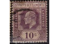 GB/Malaya/Str.Settlements-1902-Regular-KE VII, timbru