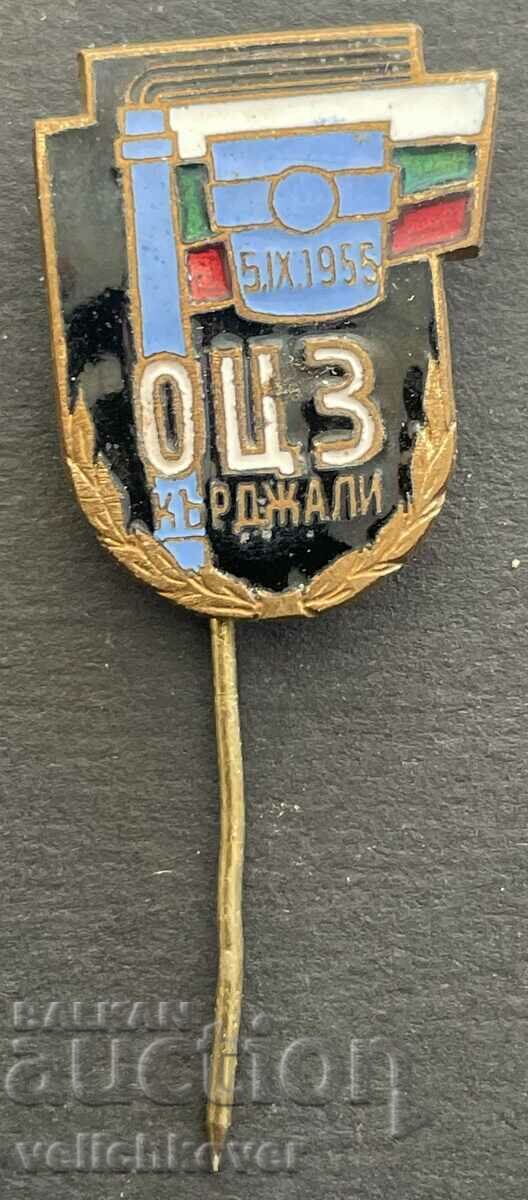 37330 България знак Оловно цинков завод Кърджали 1955г. емай