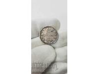 Moneda regală rusă de argint 25 copeici 1838